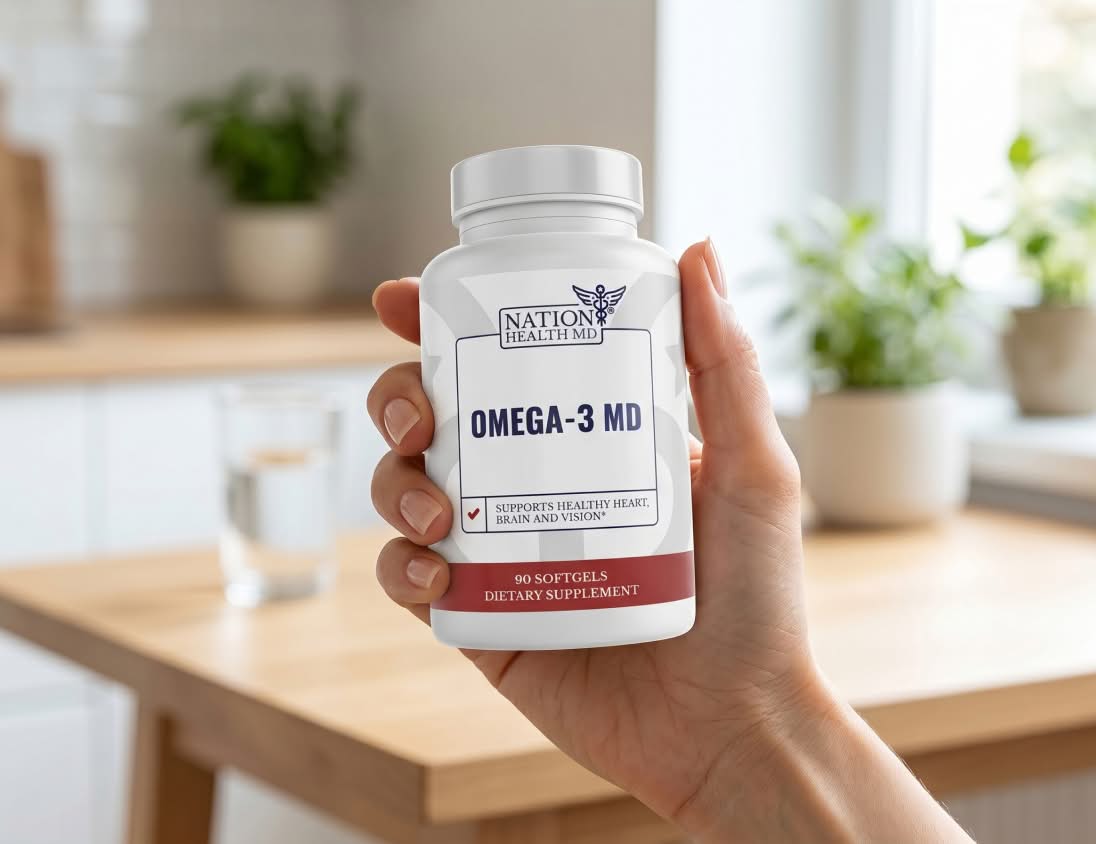Omega-3 bottle