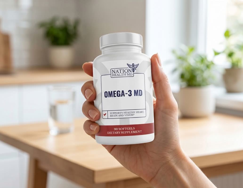 Omega-3 bottle